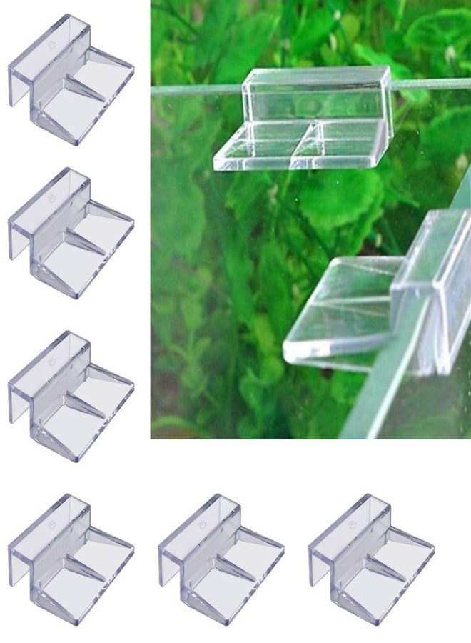 VAYINATO® 6 Pcs Acrylic Aquarium Fish Tank Glass Clossing Top Lid Cover Support Clip Clamp for Rimless Aquarium and Top Open Glass Support Suitable for Tank Thickness (12 MM) by Petzlifeworld - Image 1
